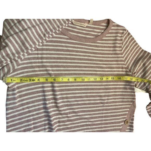 Striped Long Sleeve Top With Button Detail By Soft Surroundings - Picture 4 of 4